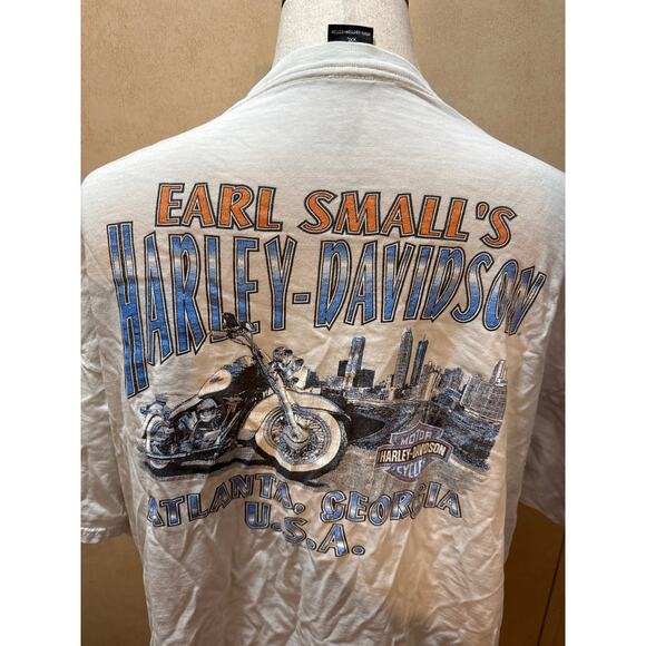 Vintage Harley-Davidson Holoubek T-Shirt XXL Atlanta GA Pocket Made in USA - Picture 2 of 10